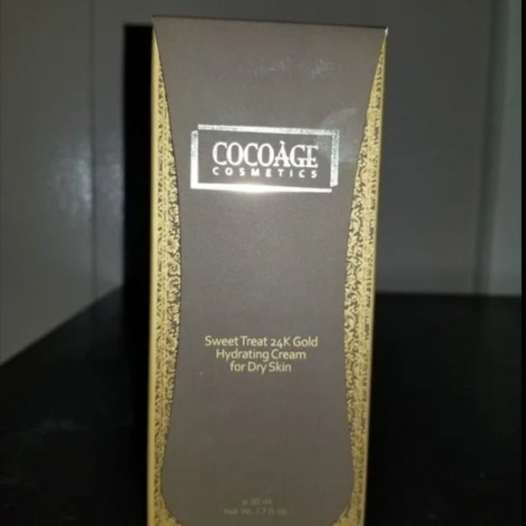 COCOAGE SWEET TREAT 24K GOLD HYDRATING CREAM FOR DRY SKIN-1.7 oz/50ml-NEW-SEALED - Picture 1 of 3